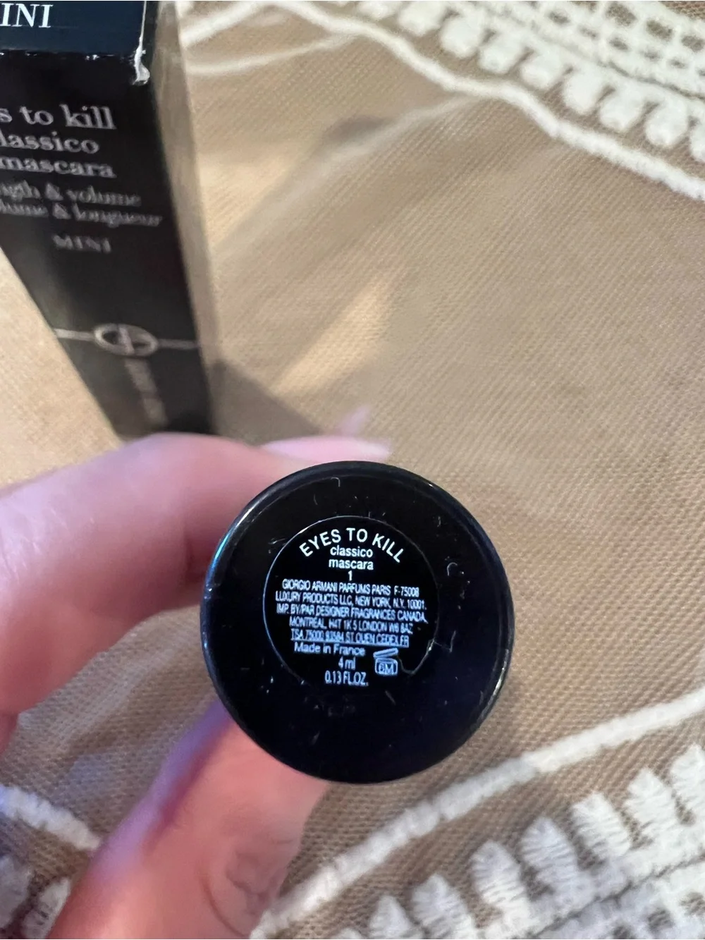 Giorgio Armani Eyes to Kill Classico Mascara Mini 4ml NEW